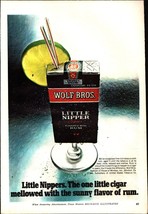 1970 Wolf Bros. &quot;Little Nippers&quot; Charcoal Filter Rum Flavored Cigars Pri... - £20.69 GBP