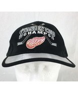 DETROIT Red Wings 1998 Stanley Cup Champs Hat Cap Starter Black Adjustable - $21.99 CAD