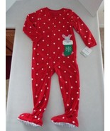 CARTER&#39;S Toddler Girl&#39;s Christmas  Footed Blanket Sleeper 4T New - $20.53 CAD