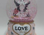 Disney Mickey &amp; Minnie Mouse &#39;Love Always&quot; Musical Water Globe - $56.42