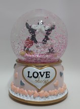 Disney Mickey &amp; Minnie Mouse &#39;Love Always&quot; Musical Water Globe - £44.36 GBP