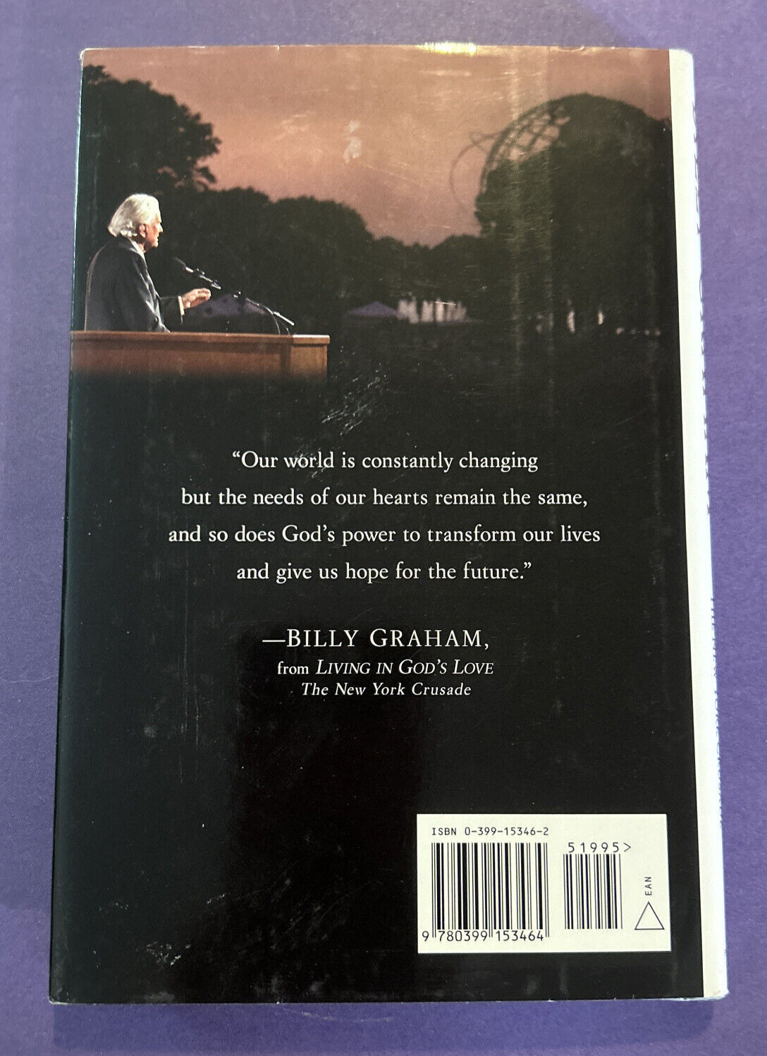 Living in God's Love: The New York Crusade by Graham Graham Hardcover Book Item image 2