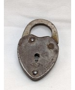 Vintage G&amp;J Heart Shaped Lockpad 1&quot; - $29.86 CAD
