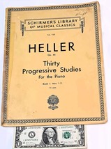 Heller: Progressive Studies for Piano, Op. 46: Bk I Nos. 1-11 (1942 Sheet Music) - £32.71 GBP