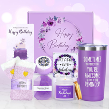 Mothers Day Gifts for Mom Wife Women, Purple Birthday Gifts for Women Happy Birt - £28.32 GBP