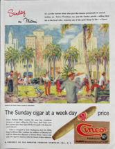 Cinco 1948 Magazine Print Ad The Sunday Cigar at a Weekday Price Webster... - £11.55 GBP