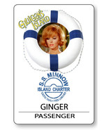 GINGER GILLIGANS ISLAND S.S. MINNOW NAME BADGE HALLOWEEN COSPLAY PIN BACK - €13,11 EUR