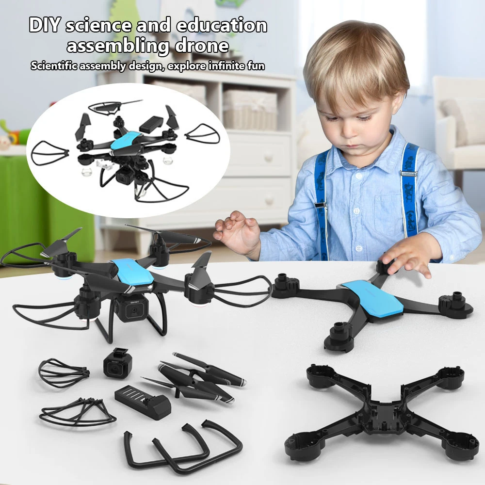 JJRC H108 RC Drone with Camera DIY Mini Interactive Training Quadcopte - £45.96 GBP+
