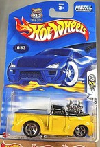 2003 Hot Wheels #53 First Editions 41/42 1941 FORD PICKUP Yellow-Black w/5 Spoke - £5.78 GBP
