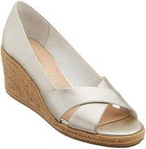 Jack Rogers Wedge Espadrille Palmer Criss Cross Leather Womens Shoes Ret... - $82.00