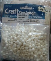 360 count Craft designer  Pony Beads white 3/8&quot; 9mm Jewelry, Craft - £4.74 GBP