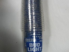 Bud Light Plastic 12oz Cups - New - Sleeve of 50 Disposable Cups - £11.22 GBP