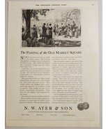 1924 Print Ad N.W. Ayer Advertising Philadelphia,PA Old Market Square - £11.42 GBP