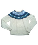 Vintage Woolrich White 100% Wool Sweater Farm Sheep Scene Fair Isle Yoke Medium - $299.99