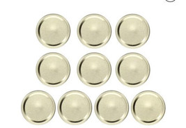 10 Pc Canning Snap Lids Greenbrier-Gold - £4.61 GBP