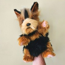 Yorkie Terrier Dog Hand Puppet Full Body by Hansa Real Look Plush Learni... - £44.55 GBP