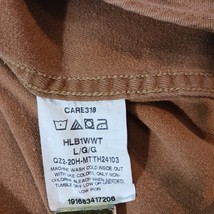 Wrangler Est 1947 Men's Brown Button Up Pockets 3/4 Sleeve Size Large image 6