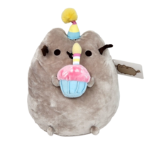 9&quot; New W Tag Gund Birthday Pusheen W/ C UPC Ake Stuffed Animal Plush Toy # 6049144 - £29.54 GBP