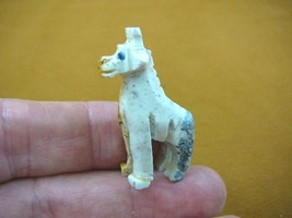(Y-GIR-27) GIRAFFE African animal gem stone carving SOAPSTONE PERU love ... - $8.59