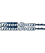 Blue Version 2x Trailer Decals - Triton Boats By Earl Bentz - NEW Reprod... - €30,69 EUR