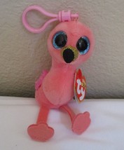 Ty Beanie Boos Gilda The Pink Flamingo Clip 5&quot; NEW - $8.90