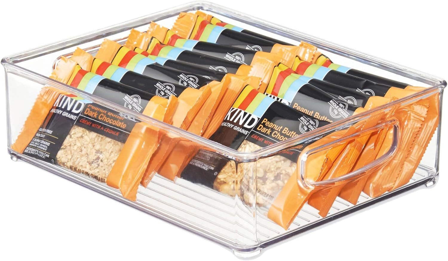 Idesign Linus Plastic Storage Bin With Handles For Kitchen, Fridge,, Fre... - $35.99