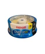 Maxell DVD-RW Data Video Discs, 4.7 GB, 2X, Spindle, 15 Pack - $19.72 CAD