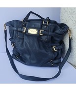 Michael Kors Vintage Gansevoort NAVY Leather Large Tote Handbag - $108.25 CAD