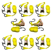 8 Yellow Jacket 13 Tie Down Ratchet Straps Tool Car Truck - £25.74 GBP