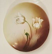 RS Germany Porcelain Dessert Plate Brown Floral Bone China White Tulip F... - £11.66 GBP