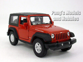 4.25 Inch Jeep Wrangler Rubicon Hard Top 1/32 Scale Diecast Model - Red - £13.39 GBP