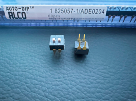 10X 1825057-1 TE Connectivity ALCO SPST 2 Position DIP Slide Switch 24VD... - €5,14 EUR