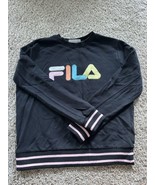 FILA Womens Pull Over Sweater Varsity Size Medium Crew Neck Pastel Logo - €20,19 EUR