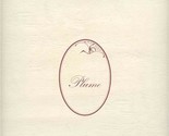 Plume Menu April 28, DC 1984 $75 Appetizers and $240 Main Dishes  - £53.34 GBP