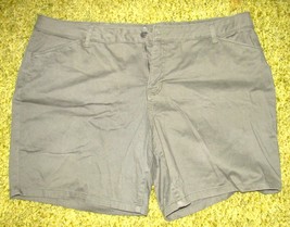 Ladies Dark Olive Green Shorts Size 24W St John&#39;s Bay - $9.99