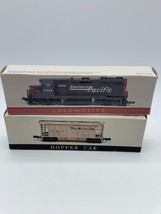 Southern Pacific Locomotive # 9725 &amp; Rio Grande Hopper Car Lot High Spee... - $9.49