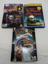 Lot Of (3) Mystery Adventure Campy PC Video Games The Phantom Of The Opera+ - £34.90 GBP