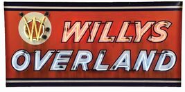 Willys Logo Neon Image Advertising Metal Sign (not real neon) - $69.95