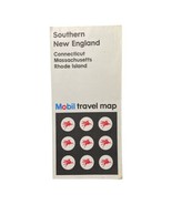 Vintage 1974 Mobil Travel Map Southern New England Massachusetts Connect... - $7.91