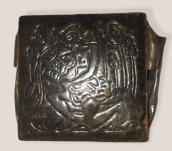 Vintage Leather Wallet Made In India Naked Woman At The River 1950’s M M... - $41.90