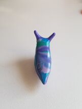 Handmade Clay Marbled Slug Magnet - $147.14 MXN