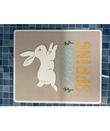 &quot;Hello Spring&quot; Easter Bunny Porch Wood Sign - Spritz - £6.42 GBP