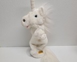 The Puppet Company White Unicorn Glove Hand Puppet Plush Soft Toy 14&quot; - $14.75