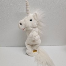 The Puppet Company White Unicorn Glove Hand Puppet Plush Soft Toy 14&quot; - £11.65 GBP
