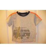 Wonder Nation Boys Short Sleeve Shirt Size 2T Gray Summer Is Good Bus NEW - $10.69
