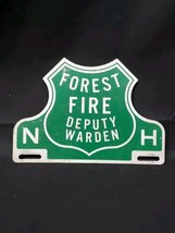 Old NEW HAMPSHIRE Forest Fire Deputy Warden License PLATE TOPPER  Fish G... - £58.66 GBP