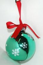 Ganz EX27946 I Love You Grandpa Snowman Christmas Ball Ornament Color Green image 3