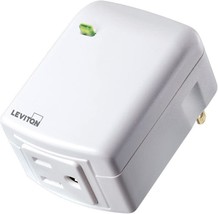 Leviton DZPA1-2BW Decora Smart Plug-in Outlet with Z-Wave Technology, Wh... - £33.80 GBP