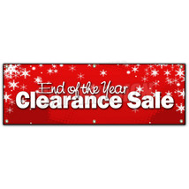 24 x 72 in. End of The Year Clearance Sale Banner Sign - $1,163.07 MXN