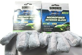 2 Count Simoniz An American Classic Sure Shine Clean Microfiber Interior Gloves image 1